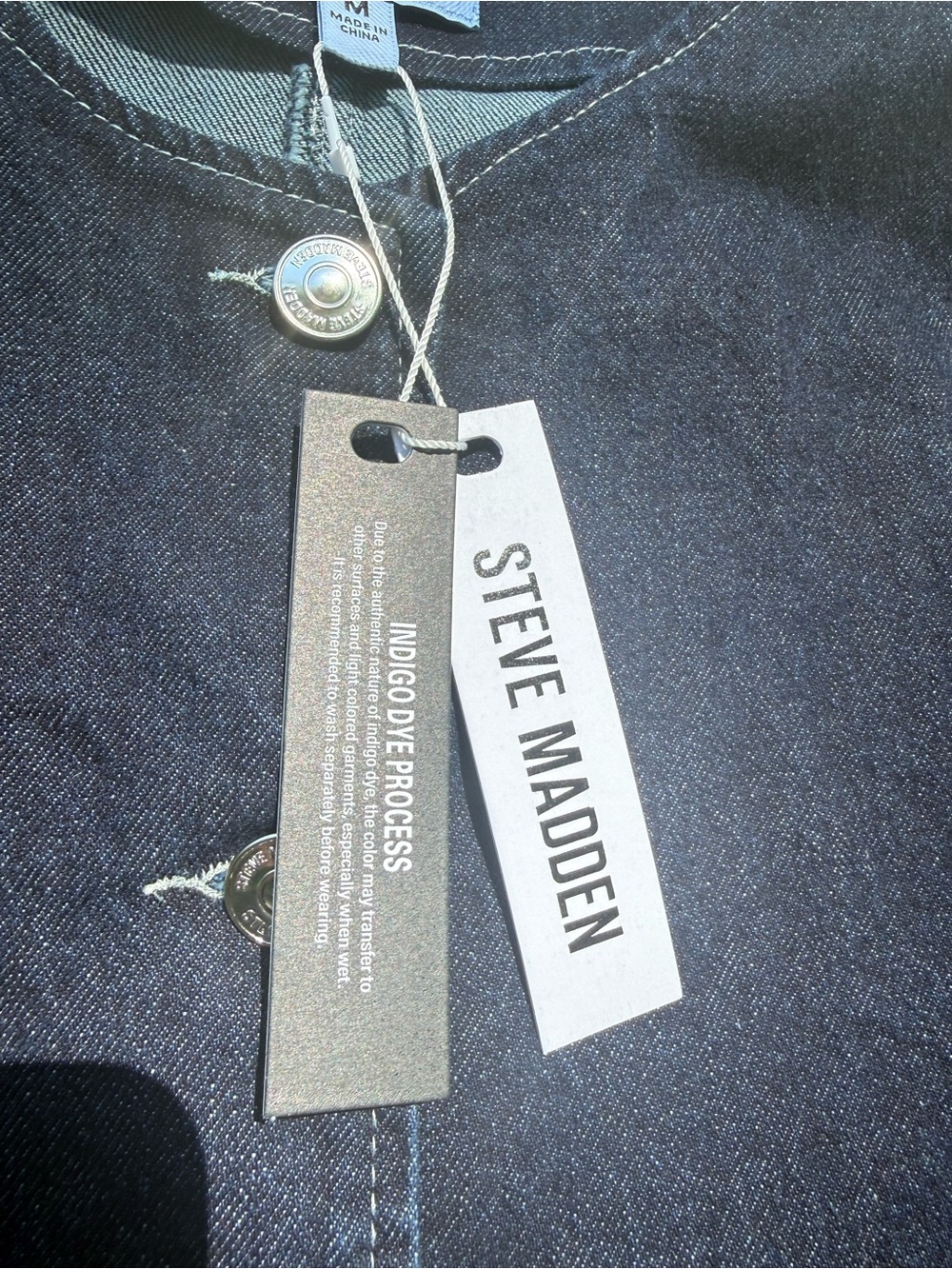 Steve Madden Black Peplum Button Jacket - Picture 4 of 9